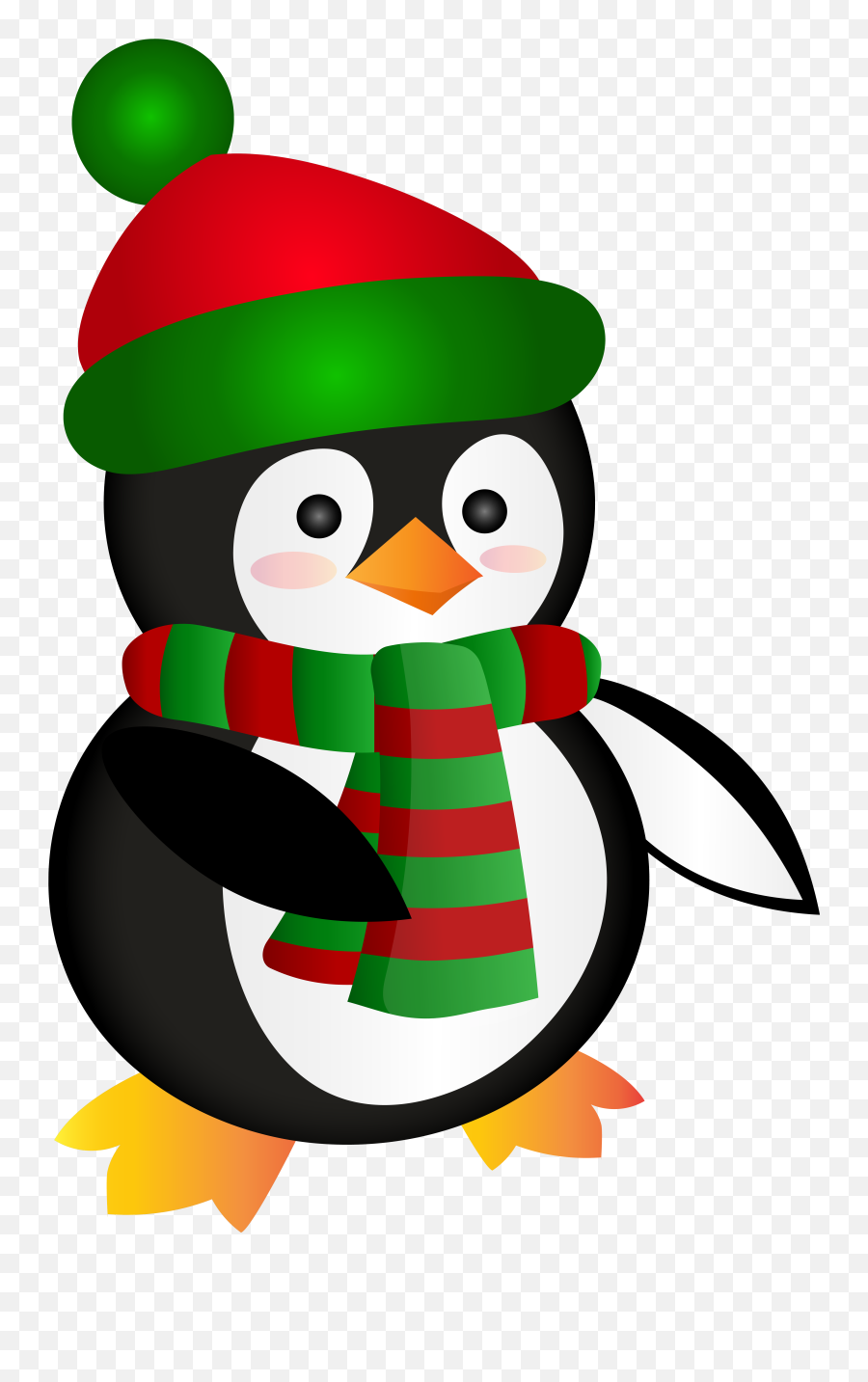 Clipart Cute Penguin Png Download Christmas - Christmas Penguin Png,Penguin Png
