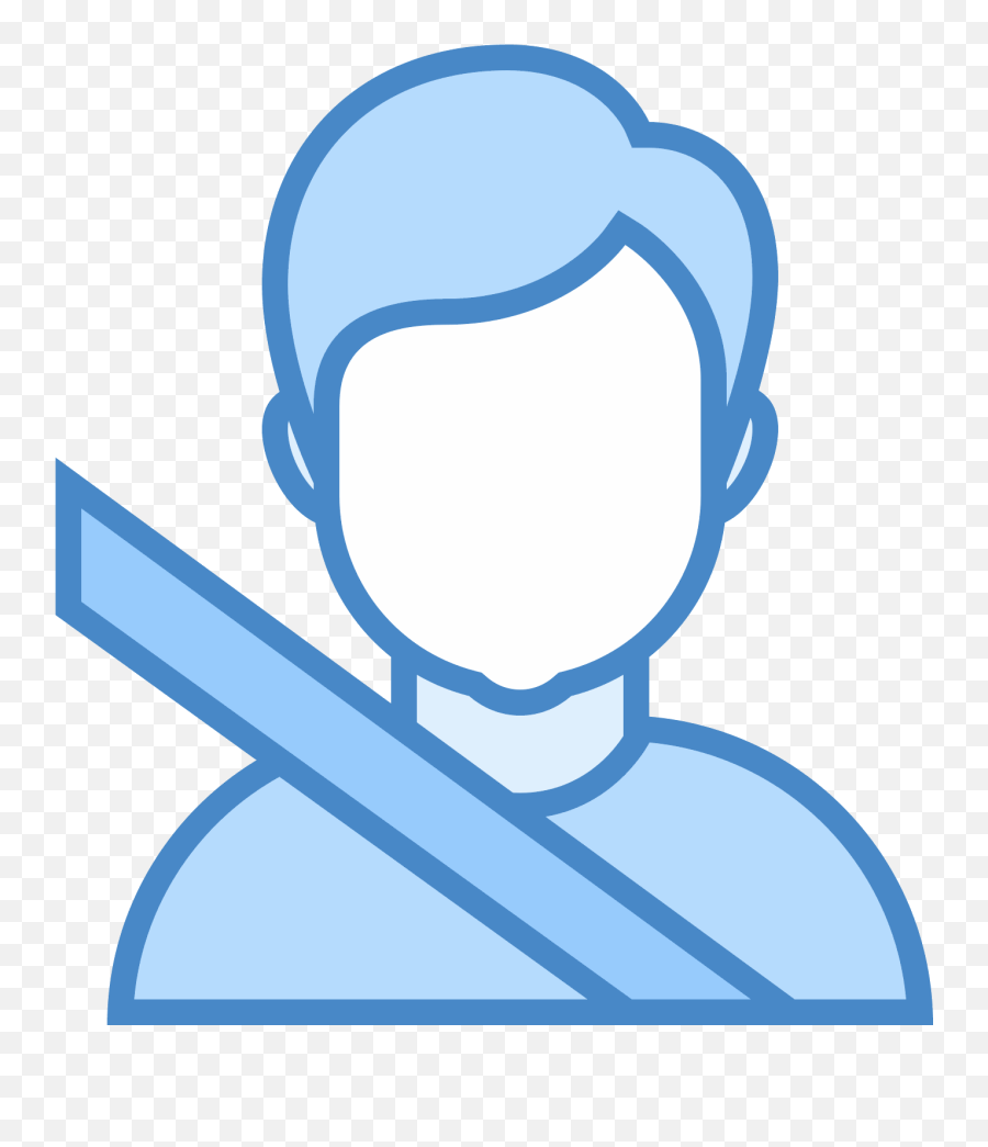 A Person Sitting In The Passenger Seat - Flat User Icon Transparent Png,Seatbelt Png