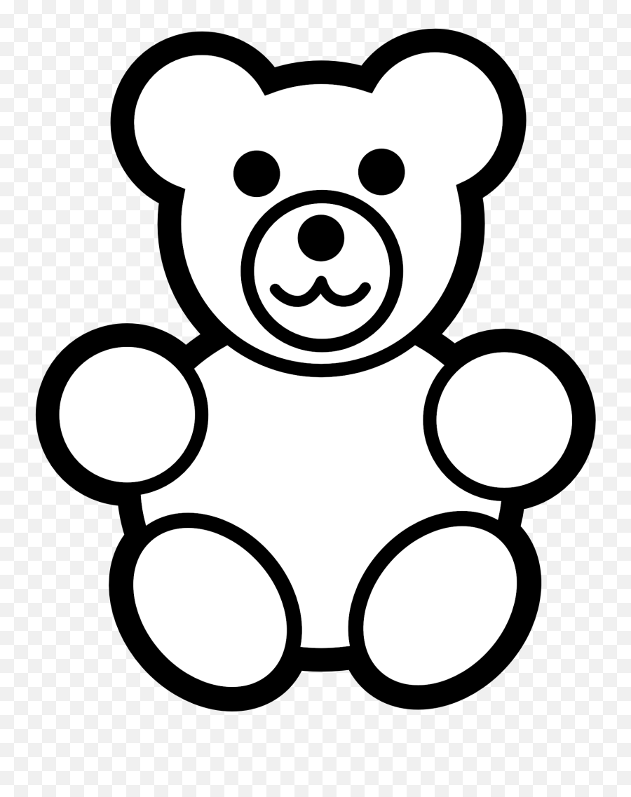 Clipart Of Amp Amd And Fabulous - Teddy Bear Images Black Teddy Bear Coloring Page Png,Amd Png
