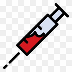 Vaccination Vaccines Medical Injection Syringe - Transparent Background Clipart png