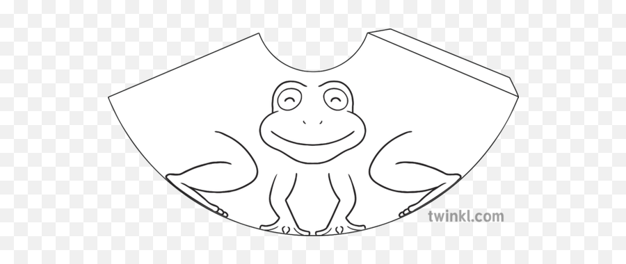 Crazy Vets Frog Cone Character Eyfs Black And White Rgb - Draw A Periwinkle Shell Png,Crazy Frog Png