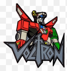 Voltron - Voltron Bust With Logo Enamel Pin Png,Voltron Png