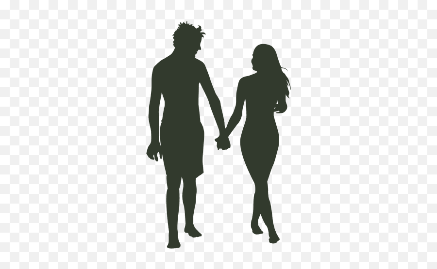 Download Free Png Couple Walking Silhouette Beach - Beach Couple Walking Silhouette,Beach Transparent