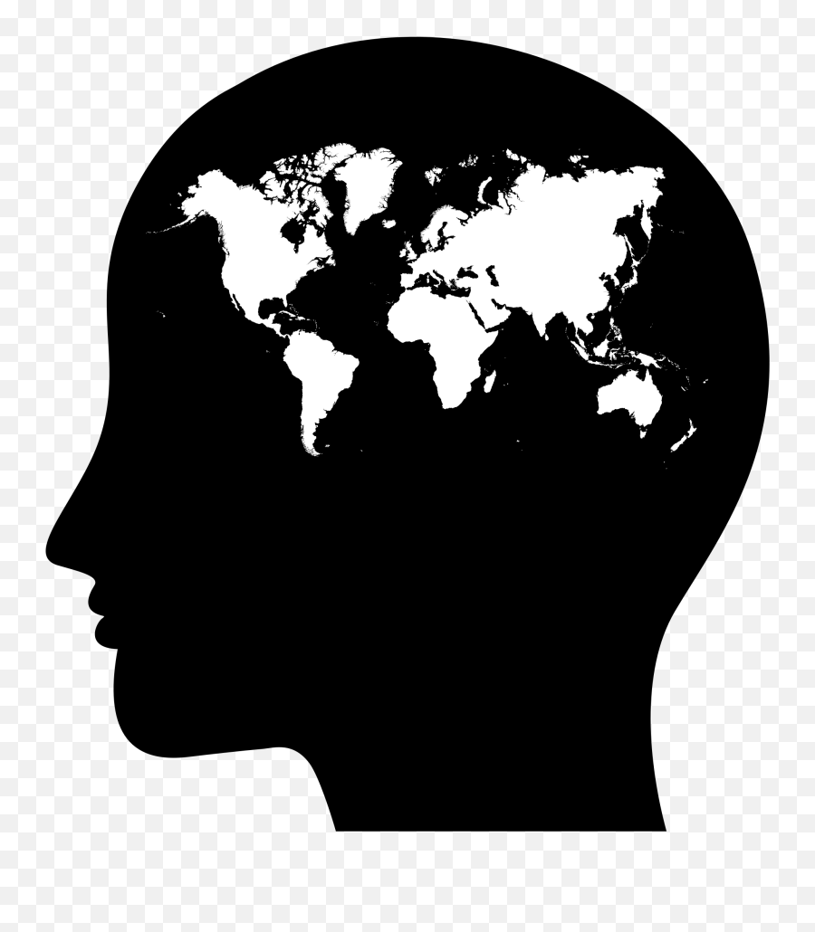 Silhouette World Map Png - World Map In Head,World Map Png