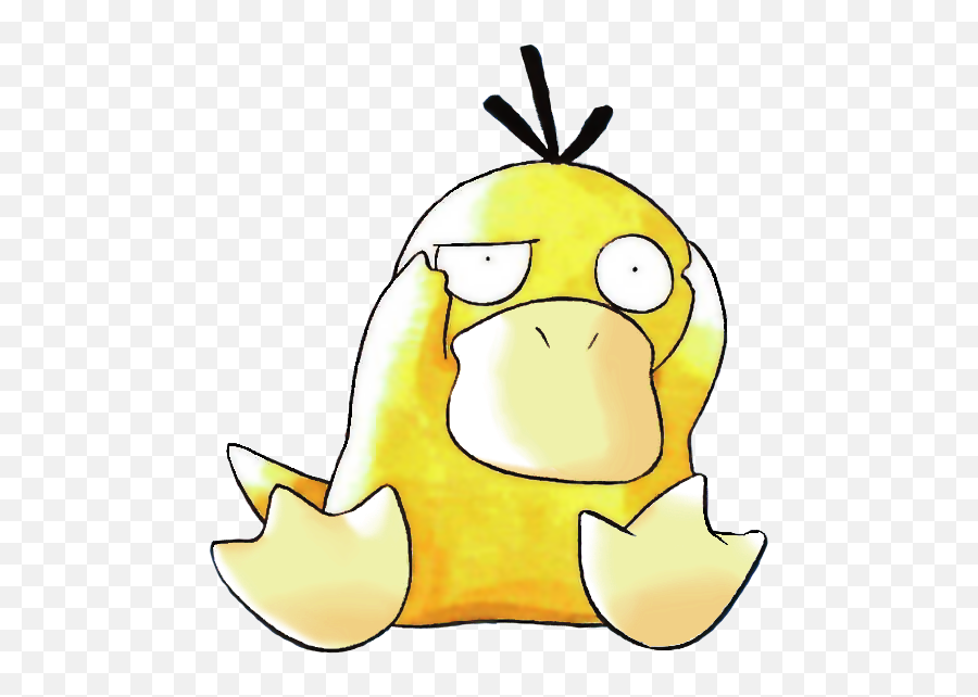 For As Revolutionary Pokemon Red And - Psyduck Pokemon Png,Psyduck Png