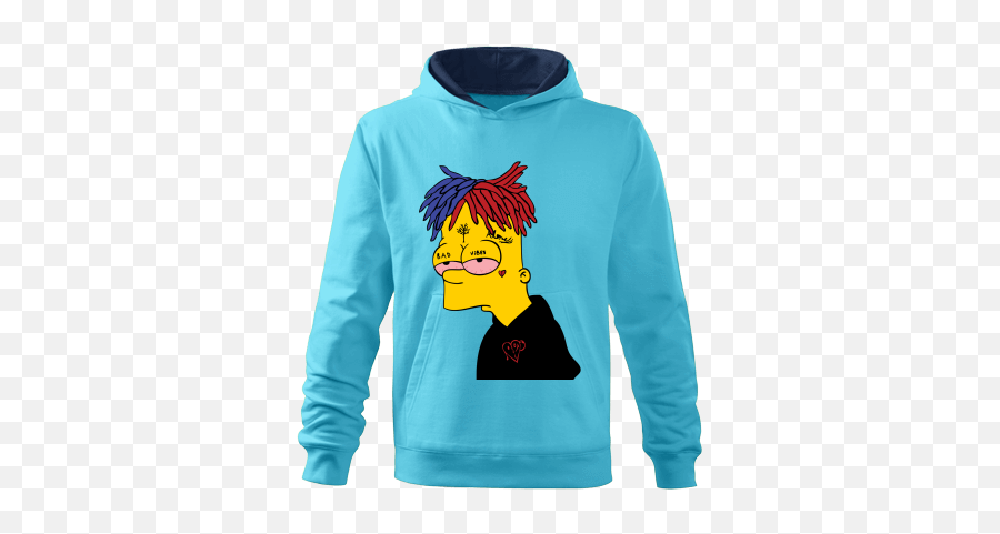 Kidu0027s Contrast Hoodie With Printing Xxxtentacion Simpson - Xxxtentacion Hoodie For Kids Png,Xxxtentacion Png