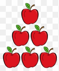 Three Apples - Apples Cartoon Png,Cartoon Apple Png