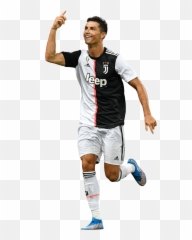 Cristiano Ronaldo Football Render - Juventus Png