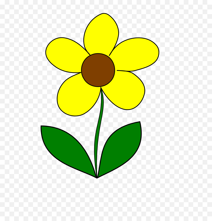 Yellow Flower Clipart Png - Yellow Flower Clip Art,Flowers Clipart Png