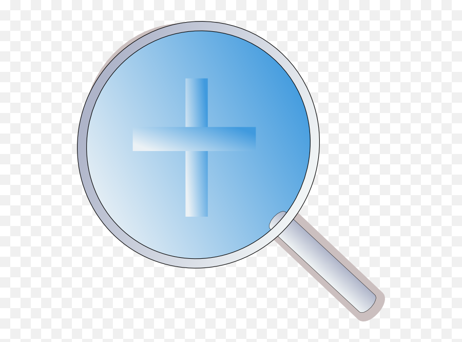 Magnifying Glass Plus Sign Clip Art - Christian Cross Png,Magnifying Glass Logo