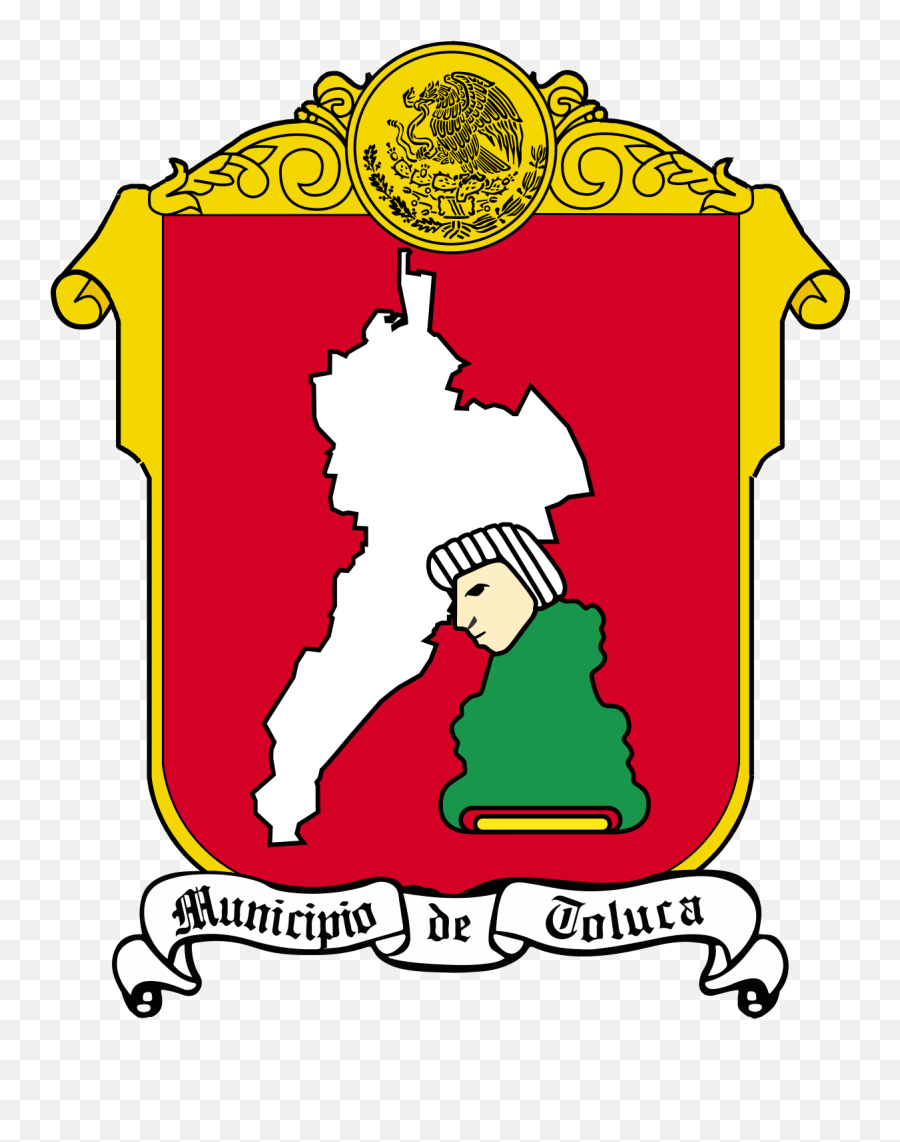Download Hd Bandera Mexico Png - Toluca Coat Of Arms,Bandera De Mexico Png