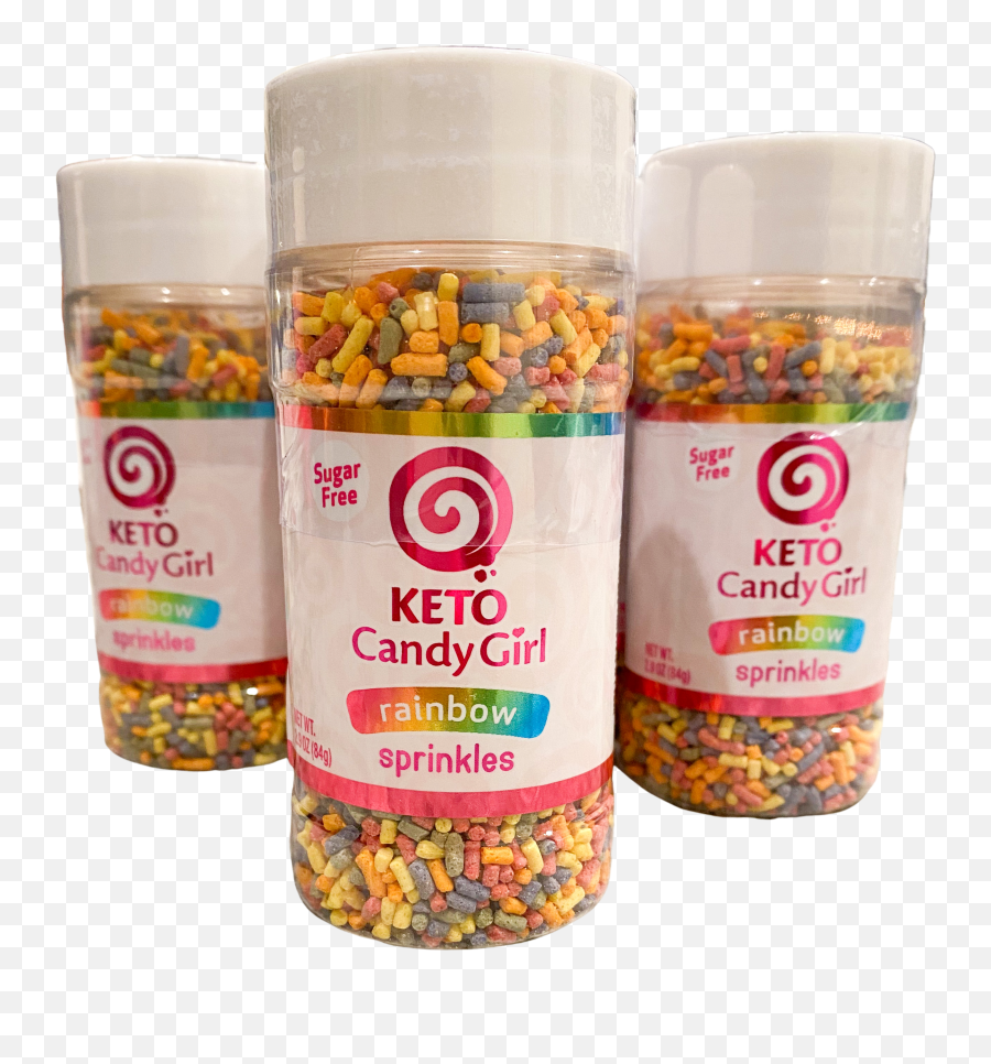 Ketocandygirl Sugar Free Rainbow - Food Storage Containers Png,Sprinkles Transparent