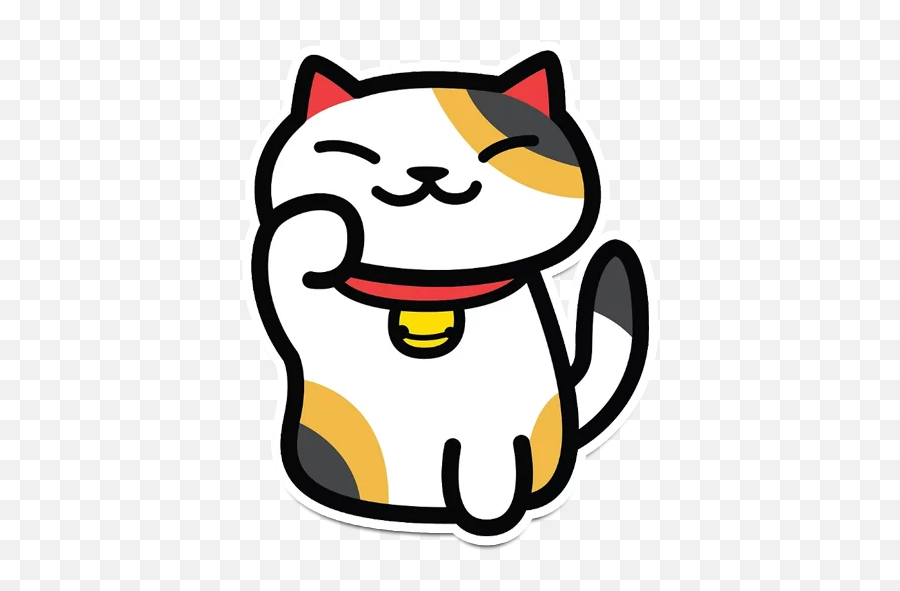 Telegram Sticker - Neko Atsume Lucky Cat Png,Transparent Neko Atsume