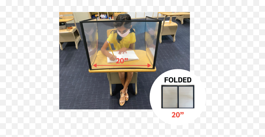 Portable Desk Shields For Schools - Brandmuscle Learning Png,Desk Transparent