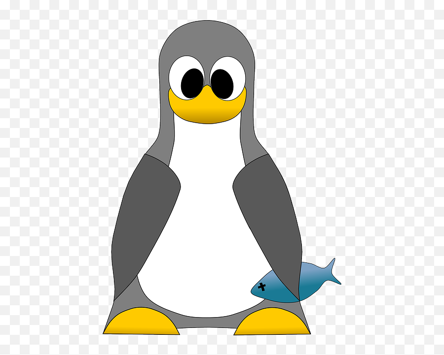 Tux Penguin Computer Linux Fish Icon - Public Domain Fish Clip Art Png,Fish Icon Png