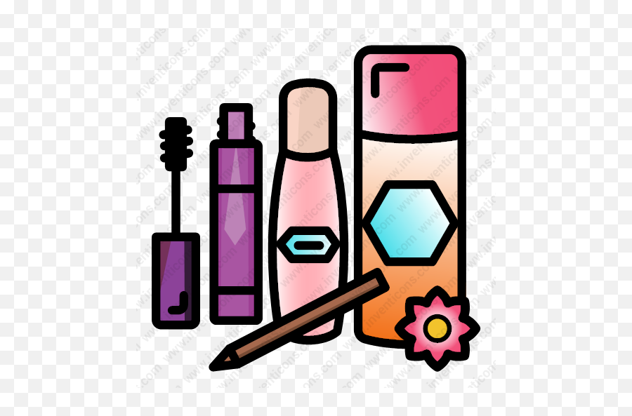 Download Makeup Set Foundation Vector - Girly Png,Makeup Icon Png