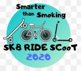 Smarter Than Smoking Sk8 Ride Scoot - Bicycle Png,Scoot Logo