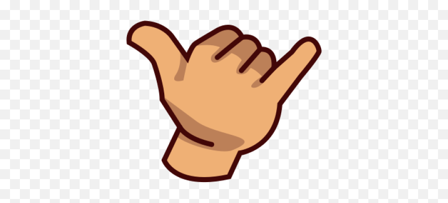 Surfer Hand Sign Emoji Png Shaka