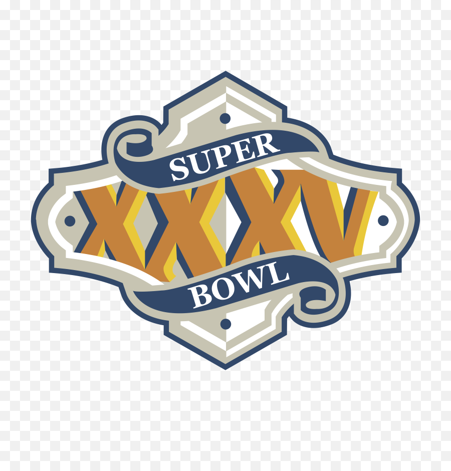 Download Hd Super Bowl 2001 Logo Png Transparent - Baltimore Super Bowl Xxxv Logo,Ravens Logo Transparent