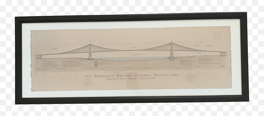 Brooklyn Bridge Framed Print - Bridge Png,Brooklyn Bridge Png