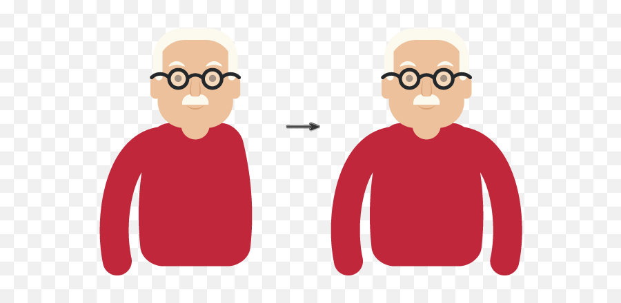 How To Create An Elderly Man Illustration In Adobe Illustrator Png Person With Walker Icon