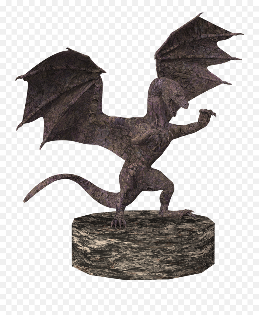 Dragon Stone Figure Mythical - Free Image On Pixabay Stone Dragon Statue Png,Kushala Daora Icon