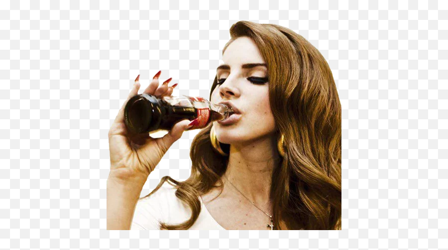 Telegram Sticker From Famous Pack - Lana Del Rey Coca Cola Png,Lana Del Rey Icon Tumblr