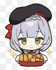 Genshin Sticker Pack - Stickers Cloud Noelle Impact Chibi png
