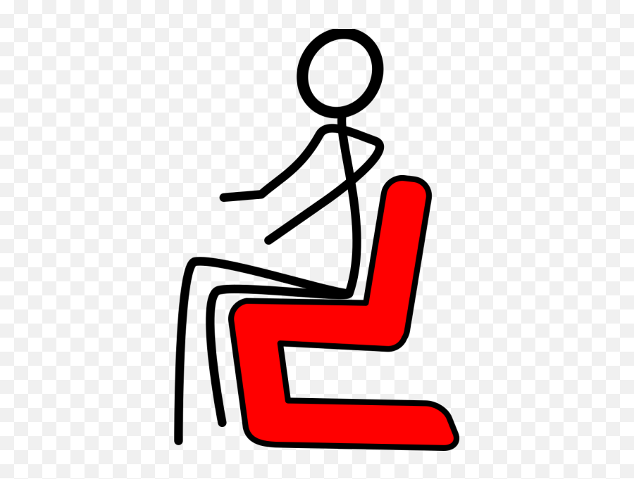 Lounge Chair Red Png Svg Clip Art For Web - Download Clip Draw Stick Man Sitting,Lawn Chair Icon
