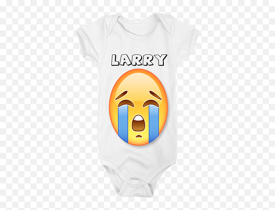 Crying Emoji Customised Baby Grow - 25 Years Png,Crying Tears Png