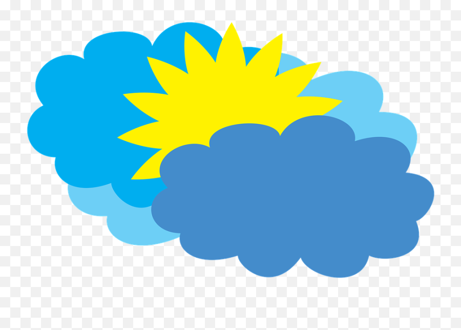 Cloudy Weather Forecast Partly Clipart - Full Size Cartoon Partly Cloudy Weather Png,Overcast Weather Icon