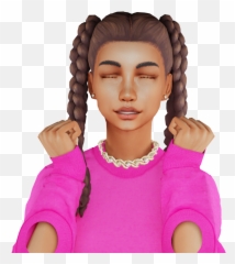 8 Black Hair Styles To Rock Your Sims 4 Game - For Women Png,Sims 4 Cc Icon