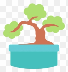 Japanese Bonsai Tree Plants Line Style Icon - Canva png