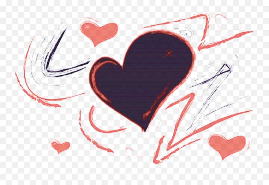 Heart Scribbles - Heart Png,Scribble Heart Png