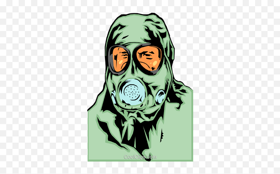 Gas Mask Royalty Free Vector Clip Art Illustration - Peop0073 Gas Mask Vector Pgn Png,Gas Mask Transparent Background