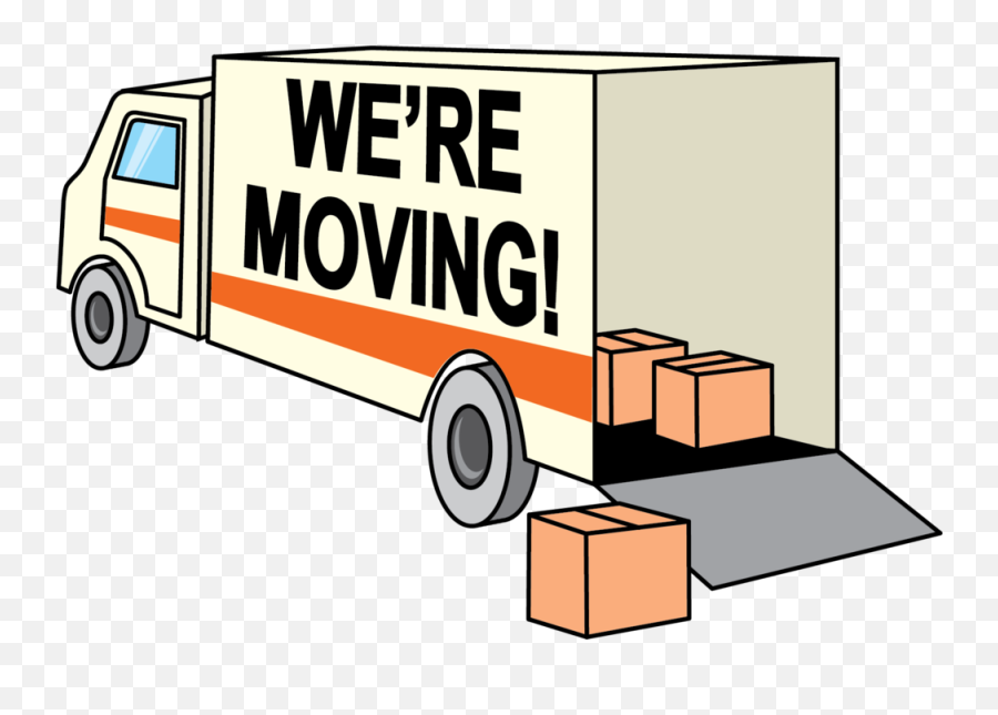 We Re Moving Clip Art Png Image - We Are Moving Sign Template,Moving Png
