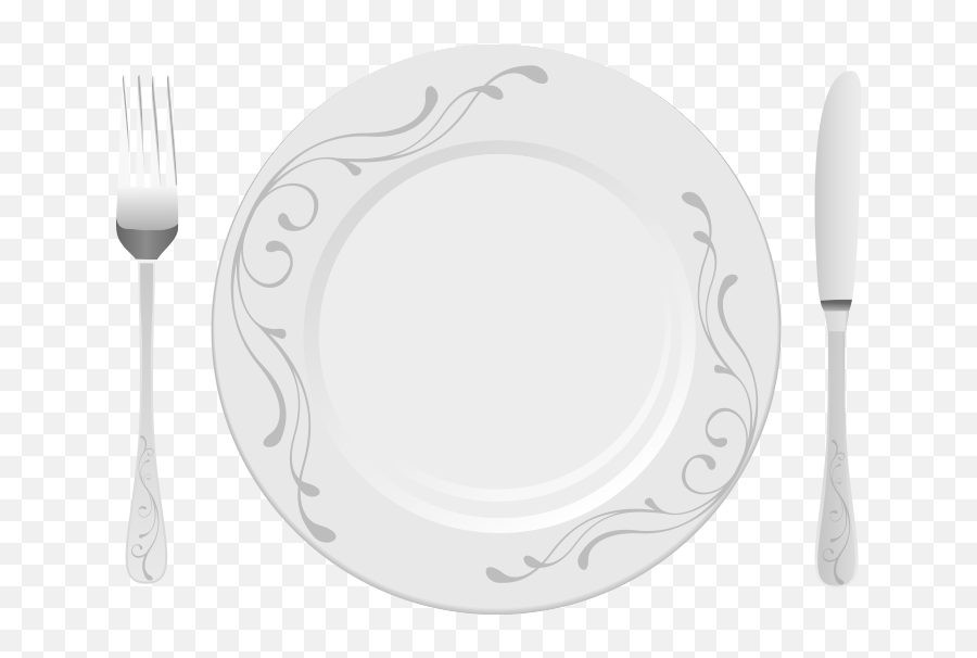White Plate Fork Vector Png - Fork,Home Plate Png