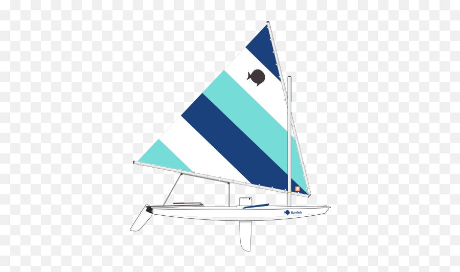 sunfish sailboat clipart illustrations