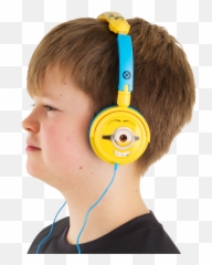 Minions Headphone Googly Eye - Headphones png