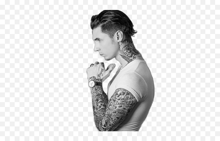 Bvb Andybiersack Png - Peinado Andy Black,Andy Biersack Png