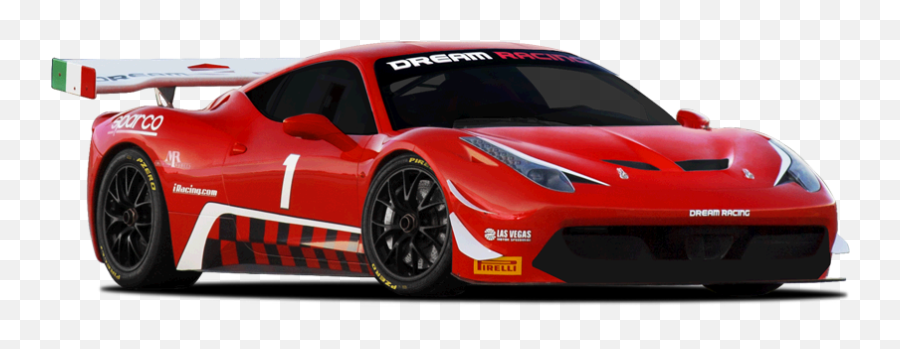 Ferrari Las Vegas - Racing Car Png,Red Car Png