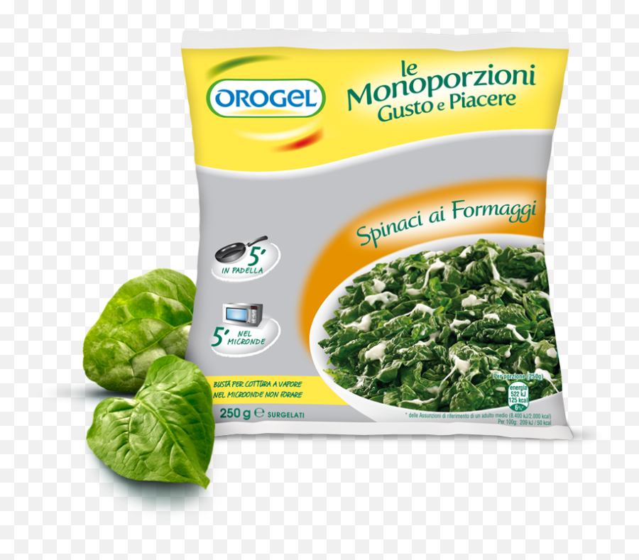 Spinach With Cheese - Orogel Full Size Png Download Seekpng Orogel,Spinach Png