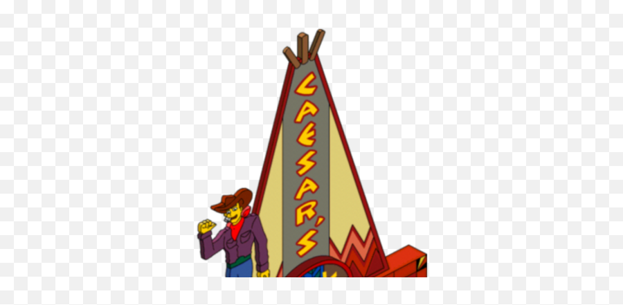 Pow Wowu0027s Casino Sign The Simpsons Tapped Out Wiki Fandom - Cartoon Png,Pow Png