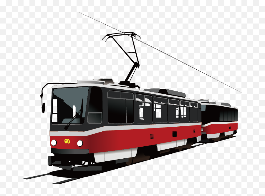 Tram Png - Tram Png,Railroad Tracks Png