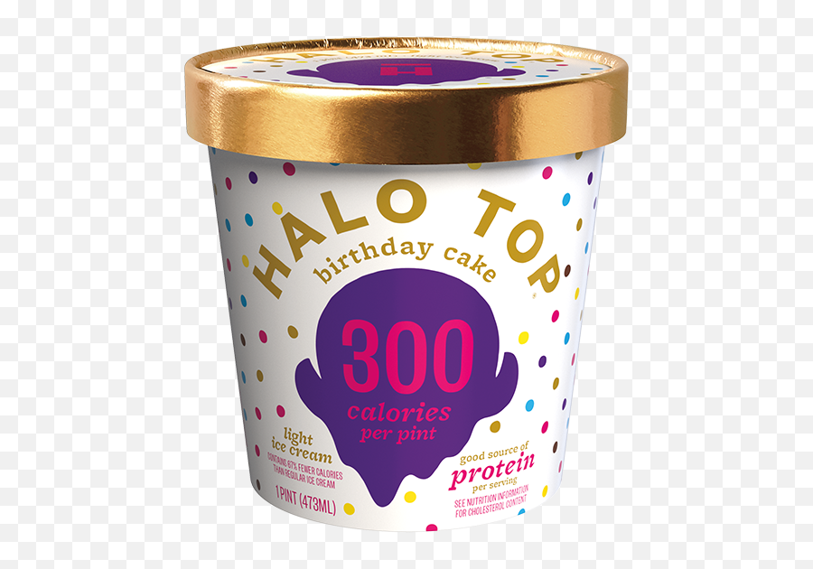 Dairy Ice Cream Flavors Halo Top - Halo Top Ice Cream Birthday Cake Png,Ice Cream Transparent Background