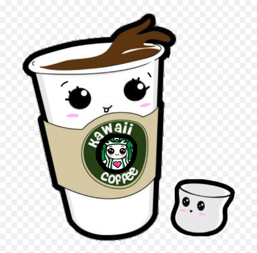 Drink Marshmallow Cute Kawaii - Dibujos De Cafe Kawaii Png,Marshmallow Transparent Background