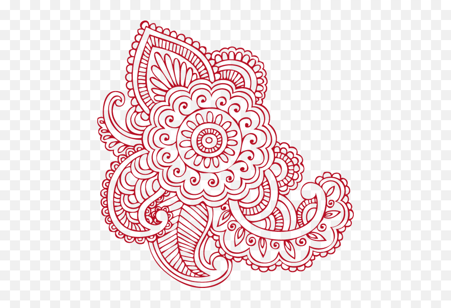 Henna Drawing Mehndi Free Hq Image - Transparent Background Henna Pattern Png,Henna Tattoo Png