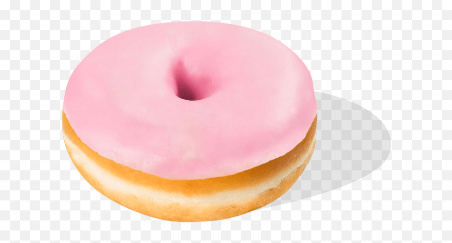 Download Hd Donuts Transparent - Doughnut Pink Icing Transparent Donut Png,Donuts Transparent Background