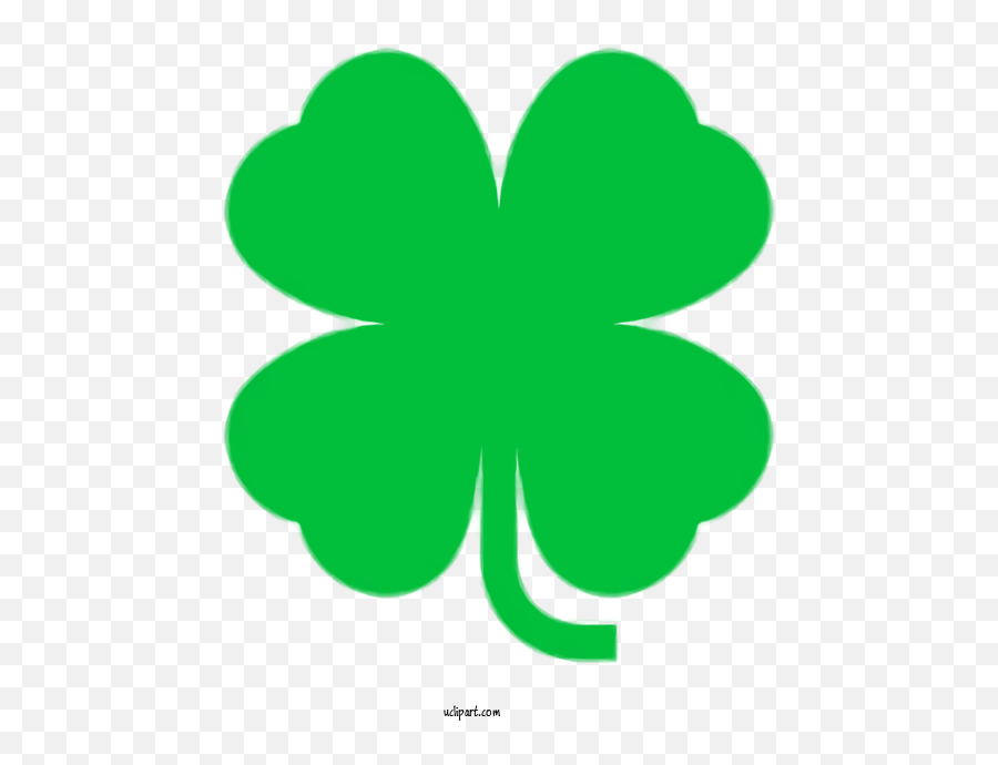 Holidays Green Leaf Shamrock For Saint Patricks Day - Saint St Patricks Day 4 Leaf Clover Png,Clover Transparent