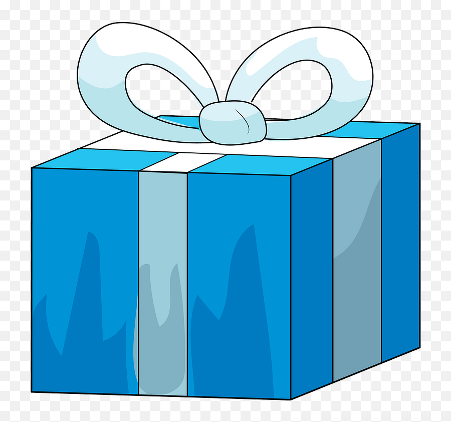Blue Gift Box Clipart Free Download Transparent Png - Blue Gift Clipart,Box Clipart Png